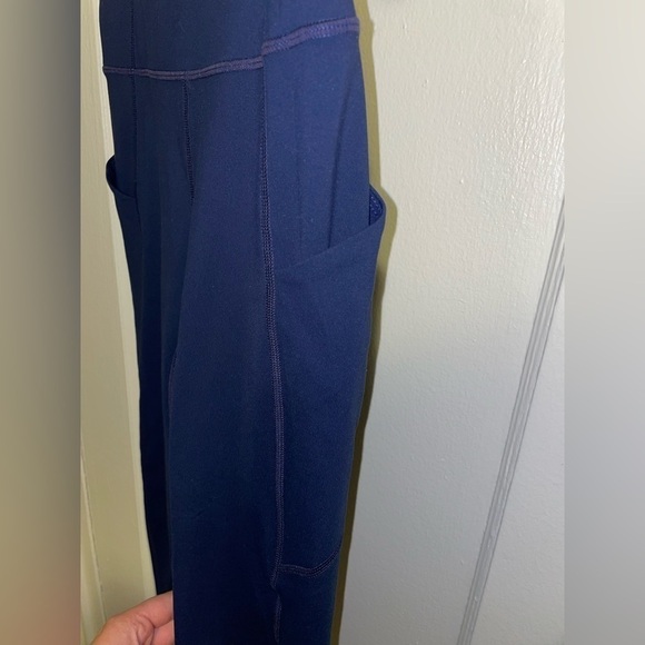 FABLETICS PureLuxe High Waisted 7/8 Navy Blue Leggings - Picture 5 of 7